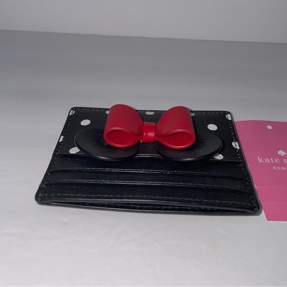 NWT Kate Spade x Disney Minnie Mouse Bow Card Holder - Picture 6 of 9